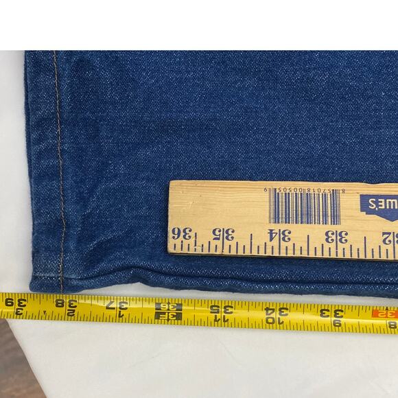 Women's Vtg WRANGLER Cowboy Cut Straight Jeans Size 9 x 38 High Rise Bareback - Picture 9 of 10